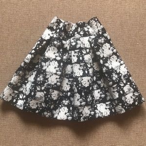 Pleated Floral Skirt (size small)